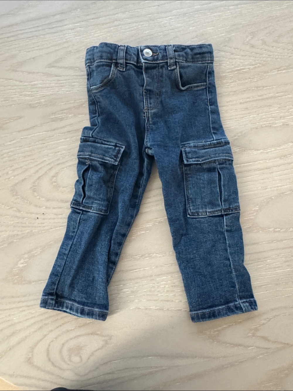 Zara Dark Blue Kids Cargo Jeans